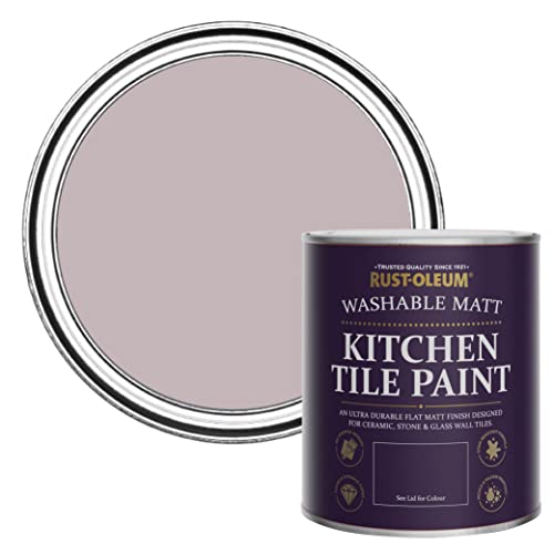 Rust-Oleum Vernice per piastrelle da cucina, resistente all acqua, colore viola, finitura opaca, 750 ml