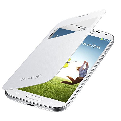 Samsung EF-CI950BWEGWW S View Cover, Copertura per Samsung Galaxy S4, Bianco (White)