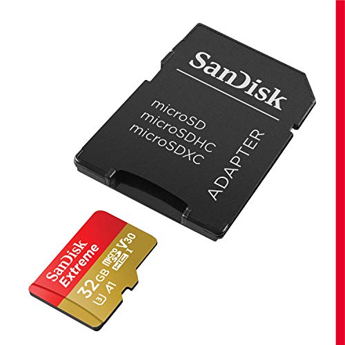 SanDisk Extreme Scheda di Memoria microSDHC da 32 GB e Adattatore S...