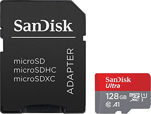 SanDisk Ultra 128 GB Scheda di Memoria microSDXC + Adattatore SD, con A1 App Performance, Velocità fino a 120 MB sec, Classe 10, UHS-I