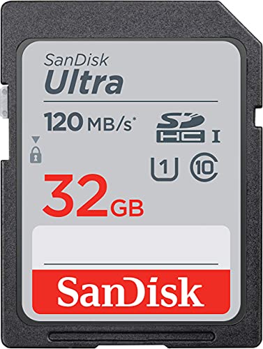Sandisk Ultra 32Gb Sdhc Scheda, Fino A 120 Mb S, Class 10, Uhs-I, V...