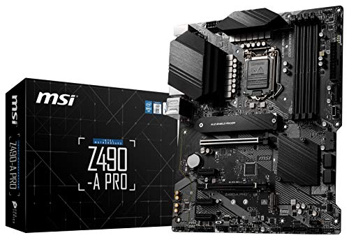 Scheda madre MSI Z490-A PRO ProSeries ATX (Intel Core di 10ª generazione, presa LGA 1200, DDR4, slot dual M.2, USB 3.2 Gen 2, 2.5G LAN, DP HDMI)