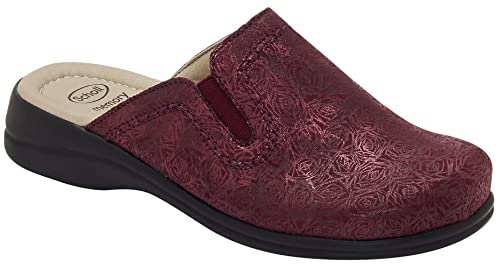 Scholl New Toffee Wine Tomaia in Microfibra Stampa Floreale Size 39...