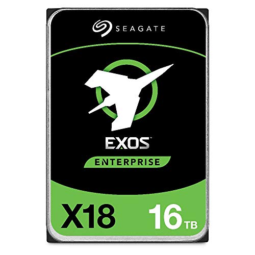 Seagate Exos X18, 16 TB, Hard Disk Interno, HDD, SAS, Classe Enterprise, CMR 3,5 , Hyperscale SATA 6 GB s, 7.200 RPM, 512e, caching avanzato (ST16000NM000J)