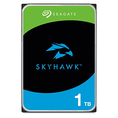 Seagate SkyHawk, 1 TB, Hard Disk Interno per Applicazioni Video, Unità SATA 6 GBit s, 3.5 , Cache 64 MB, 3 Anni servizi Rescue in-house, Pacchetto di Facile Apertura (ST1000VXZ05)