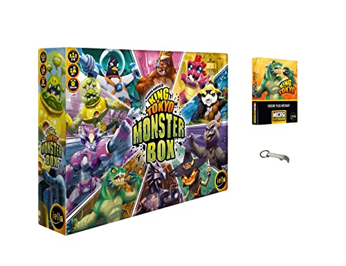 Set King of Tokyo Monster Box + Micro Extension Ancora Più Cattivo + 1 Apribottiglie Blumie (Monster Box + Micro Extension)