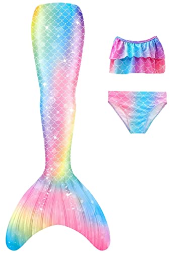shepretty Coda di Sirena con Bikini per Bambina Set Bikini,wpM1,120