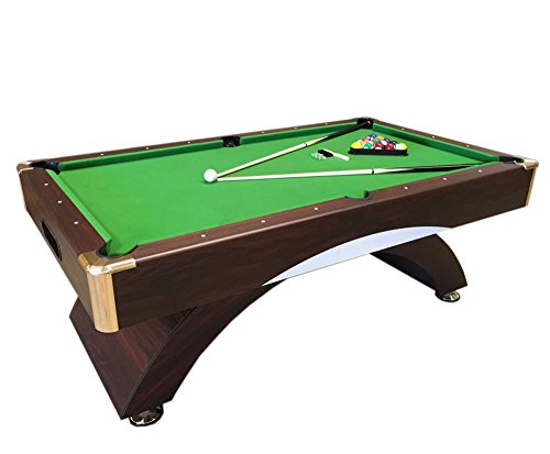 Simba Srl Tavolo da Biliardo Carambola Misura 220 x 110 cm - Snooker Verde 8 ft Leonida 8 Piedi - Accessori Carambola