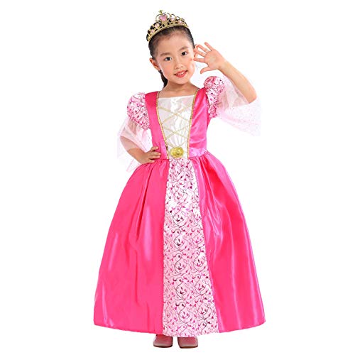 Sincere Party Costume da principessa medievale rosa per bambina con...