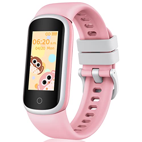 Smartwatch Bambini Orologio Fitness Tracker - Orologio Digitale Bambino Bambina con Contapassi Cardiofrequenzimetro da Polso Monitoraggio Sonno Impermeabile Sportivo Smart Watch per iOS Android