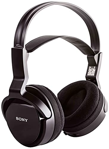 Sony Mdr-Rf811Rk Cuffie Tv Wireless Over-Ear, Portata 100 Metri, High frequency, Nero Antracite, ‎1 X 1 X 1 Cm; 270 Grammi