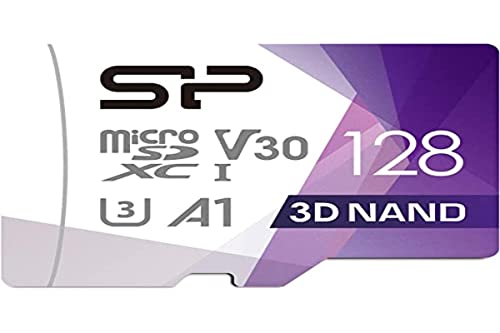 SP Silicon Power FBE-SU128GBSTXDU3V20EU, Scheda di Memoria MicroSDXC UHS-I, 128 GB, Multicolore