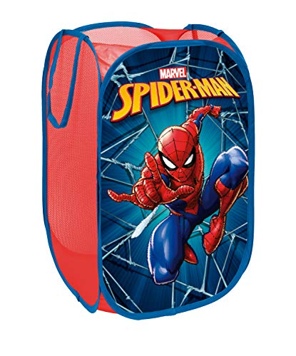 Superdiver Cestino Pieghevole con Manici Pop Up Disney 58x36x36cm (Spiderman)
