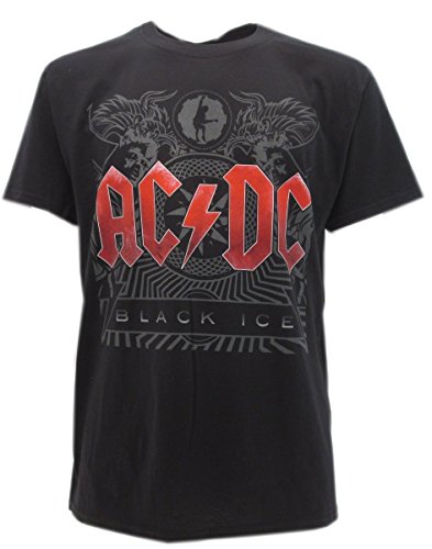 t-Shirt Nera AC-DC - Black Ice - Maglietta Originale - XS S M L XL...