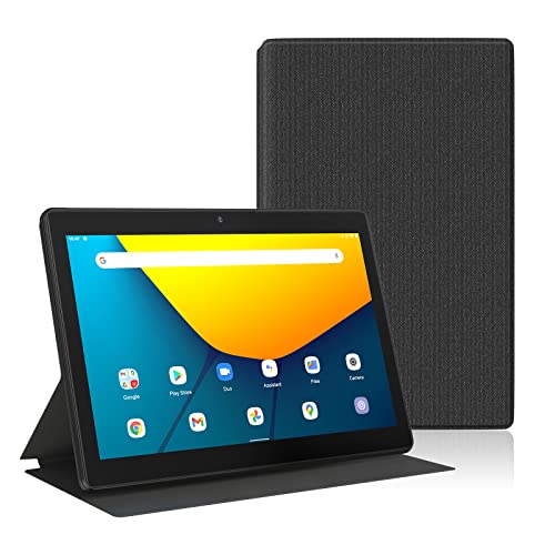Tablet 10 Pollici WiFi offerte-TOSCiDO Android 10 Tablets 4G LTE Tab HD,Octa-Core,Doppio SIM,4GB RAM e 64GB(Espandibile da 512 GB SD),Doppia fotocamera,Doppi altoparlanti,Bluetooth,GPS,Tipo-C – Grigio
