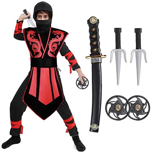 Tacobear Costume da Ninja per Bambino Ninja Abbigliamento Costume d...