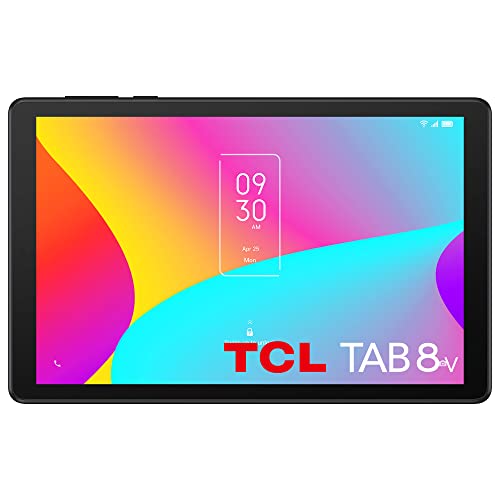 TCL TAB 8V Tablet 8 Pollici Android 11 64GB ROM (TF 512GB), 4GB RAM, 5500mAh, Basic Tablet PC, GPS Wi-Fi, Negro
