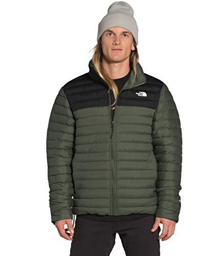 The North Face Men s Stretch Down Jacket, New Taupe Green TNF Black, L