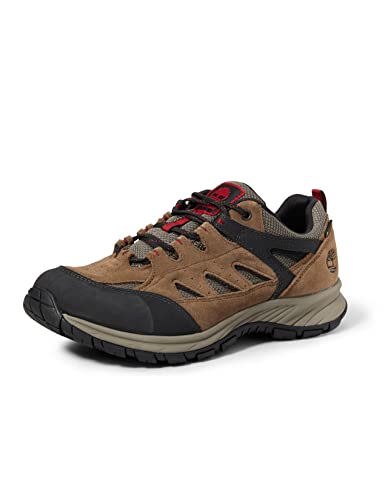 Timberland Sadler Pass Fabric and Leather Low Gore-Tex, Scarpe Oxford Uomo, Marrone Brown (Light Brown Suede), 43.5 EU
