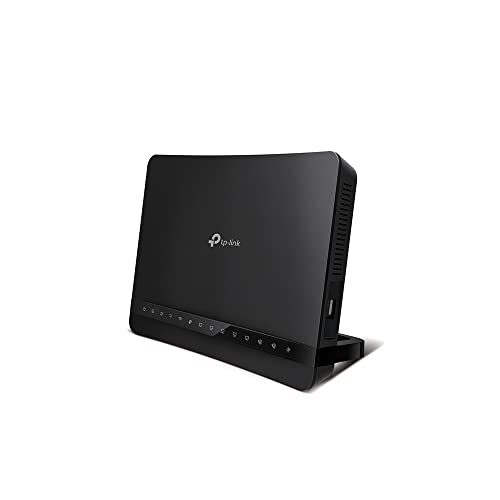 TP-Link Archer VR1200v Modem Router VDSL | FTTC | FTTS | ADSL fino a 100Mbps, Wi-Fi AC1200 Dual Band, 5 Porte Gigabit, USB 2.0, Telefonia fissa e VoIP