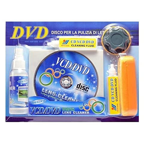Trade Shop - Kit Pulizia CD DVD VCD Lens Cleaner CD Cleaner Laser P...