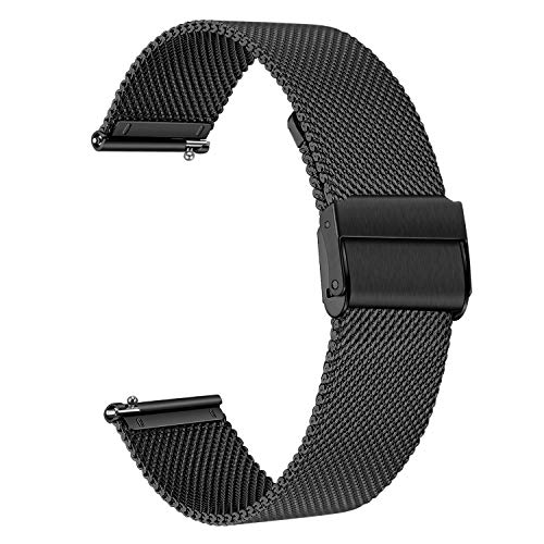 TRUMiRR Sostituzione per Samsung Galaxy Watch 42mm Galaxy Watch Active Gear Sport Cinturino, 20mm Cinturino Orologio in Maglia Intrecciata in Maglia Bracciale per Garmin Vivoactive 3 3 Music