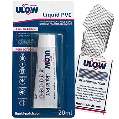 Ulow PVC Liquido, Kit di Riparazione, Patch per: materassi ad Aria ...