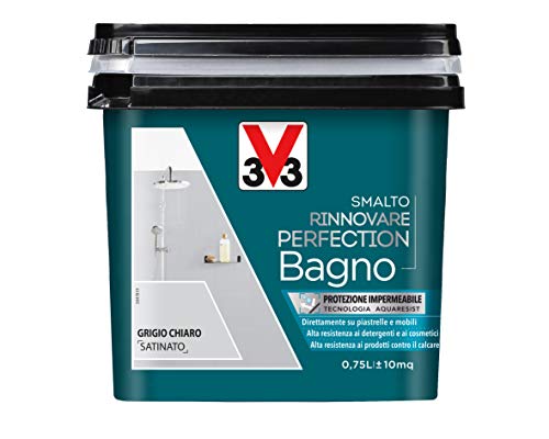V33 Smalto Rinnovare Perfection Bagno Grigio Chiaro Satinato 0.75 l...