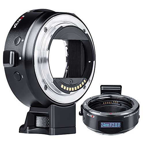 VILTROX EF-E5 Adattatore obiettivo compatibile con Canon EF EF-S obiettivi per Sony E-Mount A9 A7III A7RIV A6500