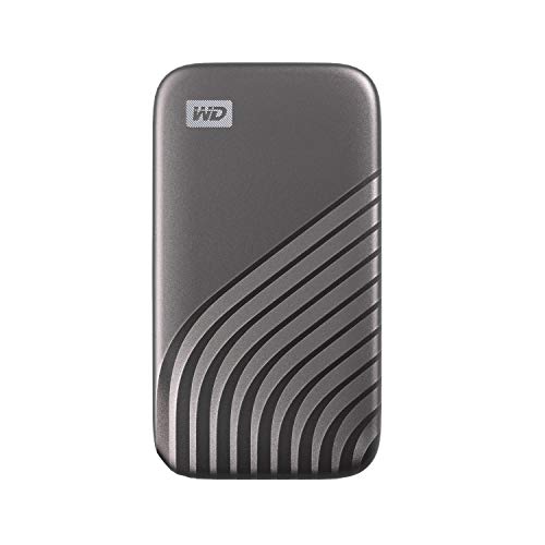 WD 500GB My Passport SSD portatile con tecnologia NVMe, USB-C, fino a 1.050 MB s in lettura, fino a 1000MB s in scrittura, Grigio