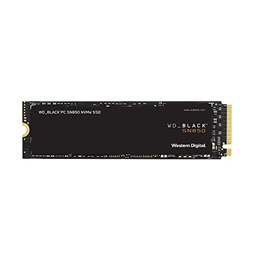 WD BLACK SN850 500 GB NVMe SSD Internal Gaming, Tecnologia PCIe Gen4, velocità di lettura fino a 7.000 MB s, M.2 2280, 3D NAND