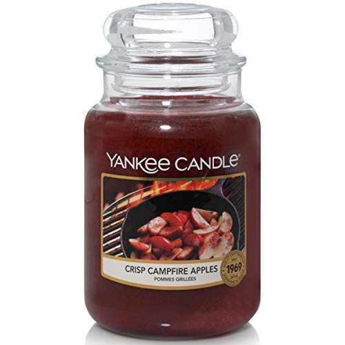 Yankee Candle candela profumata in giara grande | Mele Croccanti sul Fuoco | durata: fino a 150 ore