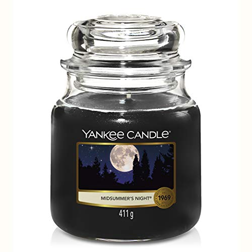 Yankee Candle Candela profumata in giara media | Notte di Mezza Estate | Durata Fino a 75 Ore