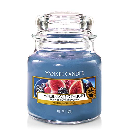 Yankee Candle Candela profumata in giara piccola | Delizia al gelso e ai fichi | Durata Fino a 30 Ore