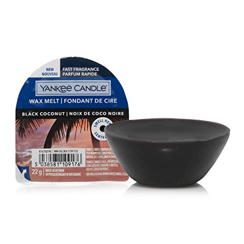 Yankee Candle cialde di cera profumate Wax Melt | Noce di cocco nera | Durata della fragranza: fino a 8 ore | 1 pezzo