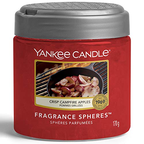 Yankee Candle Fragrance Spheres Deodorante per ambienti, Mele croccanti al fuoco, Fino a 30 giorni di fragranza, 1 pezzo
