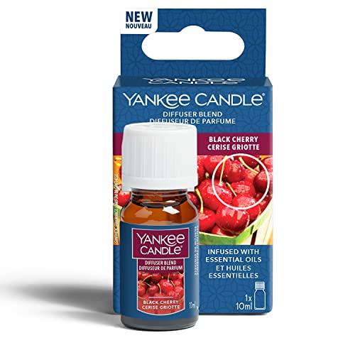 Yankee Candle olio per diffusore di aromi con tecnologia a ultrasuoni | Ricarica per diffusore Black Cherry | 10 ml