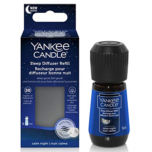 Yankee Candle ricarica Sleep Diffuser | Ricarica fragranza Calm Night per diffusore elettrico | Durata della fragranza fino a 30 notti