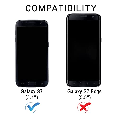 ZONNAVI Cover per Samsung Galaxy S7, Flip Custodia Pelle PU con [Sl...