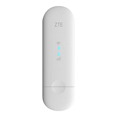 ZTE MF79U, Wingle -CAT4-4G Modem WiFi-USB sbloccato, Wi-Fi da viaggio a basso costo, 150 Mbps, porte esterne dell antenna, viene fornito con una garanzia di 2 anni, bianco