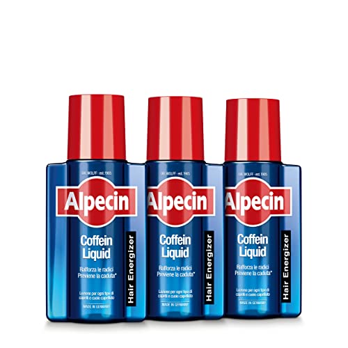 Alpecin Coffein Liquid 3 x 200 ml | Lozione anticaduta Uomo per la naturale crescita dei capelli | Prodotti per la naturale crescita dei capelli Uomo | Alpecin Lozione per capelli Uomo…