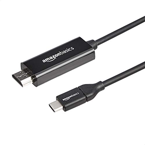 Amazon Basics - Cavo adattatore da USB-C a HDMI (compatibile con Thunderbolt 3), 4K @ 30 Hz, 0,9 m