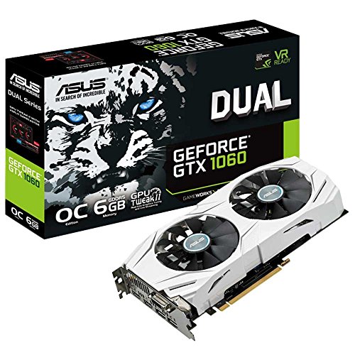 Asus GeForce DUAL-GTX1060-O6G Scheda Grafica, GDDR5 6 GB...