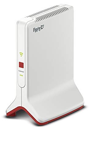 AVM FRITZ!Repeater 3000 Edition International, Ripetitore - Wi-Fi extender Triband con 1.733 e 866 Mbit s (5 GHz) & 400 Mbit s (2,4 GHz), Mesh, Access Point, 2x Gigabit LAN, Interfaccia in italiano