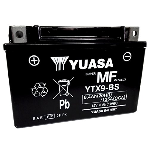 Batteria sigillata Yuasa YTX9-BS 12 V 8 Ah 135 CCA acido incluso...