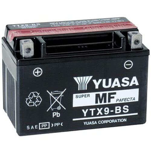 Batteria YUASA – YTX9-BS BS, 12 V 8Ah (dimensioni: 150 x 87 x 105)