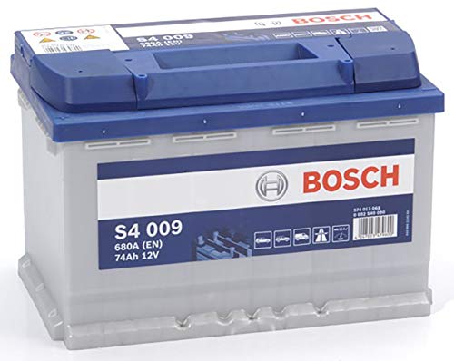 Bosch S4009, Batteria per Auto, 74A h, 680A, Tecnologia al Piombo Acido, per Veicoli Senza Sistema Start Stop