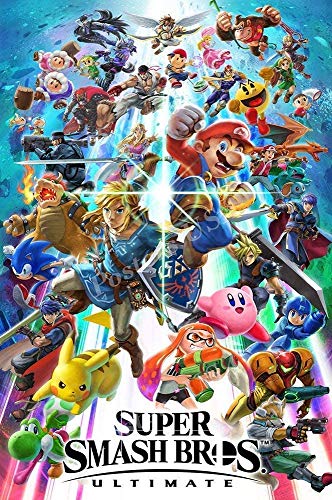 Burning Desire Poster Poster Super Smash Ultimate Bros Super Smash Ultimate Centralino Finitura Lucida