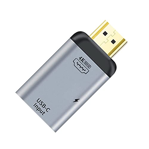 Cablecc USB-C Tipo C Femminile Fonte a HDMI Sink HDTV & PD Adattatore di Alimentazione 4K 60hz 1080p per Telefono & Laptop