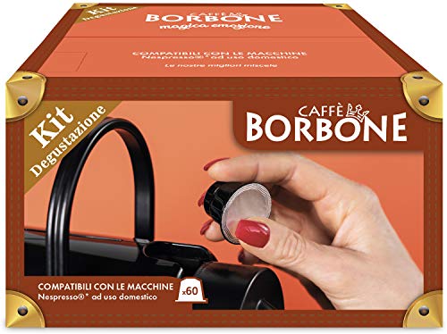 Caffè Borbone Respresso, Kit Degustazione - 60 Capsule - Compatibili con le Macchine ad uso domestico Nespresso*
